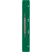 Schäfer Shop Heftstreifen, Polypropylen, dunkelgrün, DIN A4, Metall-Deckleiste