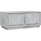 vidaXL Couchtisch Betongrau 102x50x44 cm Holzwerkstoff