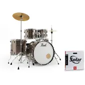Pearl Roadshow Fünfteiliges USA-Fusion-Drumset mit Sabian-Becken Bronze