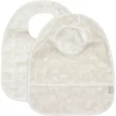 Jollein Latz Waterproof Animals Nougat (2er-Pack)