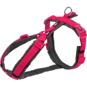 Trixie Premium Trekking Geschirr - fuchsia/grafit - 80–97 cm/25 mm