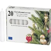 KCB Baumkerze 9,6cm Ø1,2cm weiss 20 Pack