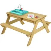 Tp Toys Murmeltier Holz Kindersitzgruppe mit Matschtisch Outdoor