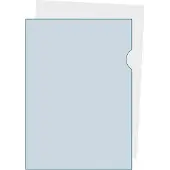 Exacompta Sichthülle, DIN A4, genarbt, 100 Stück, blau