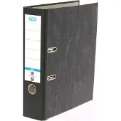 Pierre by Elba Ordner smart Wolkenmarmor, Rückenbr.: 80 mm, schwarz DIN A4, Einband aus Wolkenmarmor-Papier, gekleb