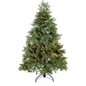 50nrth Evergreen Weihnachtsbaum Roswell Kiefer inkl. LED 150 cm Hoch Ø 101 cm