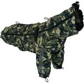 Croci Hiking Regenmantel für Hunde, tragbar, Camouflage, Größe 25 cm – 151 g