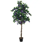 XL Palms Bougainvillea, lavendel, Kunstpflanze, 180cm