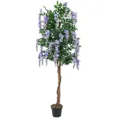 XL Palms Goldregenbaum, Kunstpflanze, violett, 180cm