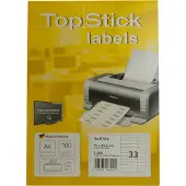 Topstick TOP STICK Universal-Etiketten, 70 x 25,4 mm, weiá