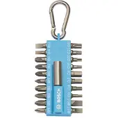 Bosch 21 Pieces Tornavis Tips Key Ring Blau,Grau