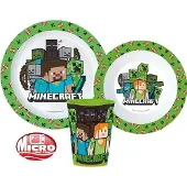 Minecraft Plastik Geschirr Set 5-Teile Kunststoffset für Kinder