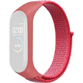 Cover-Discount Xiaomi Mi Band - Nylon Armband Klettverschluss pink