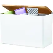 TESA BABOO Aufbewahrungsbox mit Deckel, extragross inkl. Klebelösung ohne Bohren