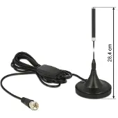 DeLOCK 12413, 21 dBi, 0.174 - 0.24 GHz, 50 Ohm, Omnidirektionale Antenne, F-Typ, 2,0:1