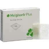 Mölnlycke Melgisorb Plus Alginat Verband 5x5 cm steril 10 St