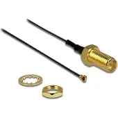 DeLOCK 88815, 0,2 m, MHF IV (I-PEX), RP-SMA, Grau