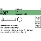 Bufab Sechskantschraube ISO 4017 VG M 16 x 20 8.8 feuerverzinkt