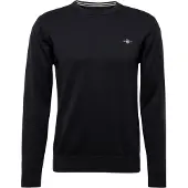 Gant Pullover Cotton Crew Herren Black-XXL