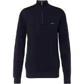 Gant Pullover Cotton Half Zip Herren Evening Blue 24-L