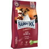 Happy Dog Sensible Mini Africa Trockenfutter mit Strauß für adulte kleine Rassen 4 kg
