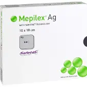 Mepilex Ag Schaumverband 10x10 cm steril, 5 St VER