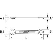 Ks Tools Torx-E-Doppel-Ringschlüssel
