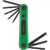 Stanley Stiftschlüssel-Set (8-teilig Torx, je 1x T9/10/15/20/25/27/30/40, Silizium-Stahl, Kunststoff