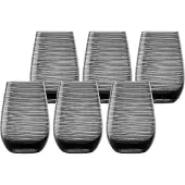 Stölzle Lausitz Set 6 Stück TWISTER Multifunktionsbecher rauchgrau 352 00 12 TW052 D35212F292 | EAN 4012632212344