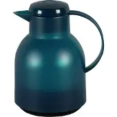 EMSA Isolierkanne "Samba", 1 l, zeitloses Design, einfacher Knopfdruck, 24h kalt, 12h warm