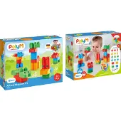 PolyM Bausteine Animal Kingdom Kit - bunte Tier-Bauset für Kinder