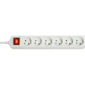 Lindy - Steckdosenleiste - Wechselstrom 230 V - 3680 Watt - Ausgangsanschlüsse: 6 - 1.4 m Schnur