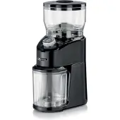Ariete 3023 Kaffeemühle mit konischem Edelstahl-Mahlwerk, 200 W, 14 Mahlgrade, 200 g Mahlgutbehälter, austauschbares Mahlwerk, für 2–12 Tassen, schwarz