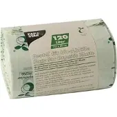 Papstar 10 Kompostbeutel, Bio-Folie 120 l 123 cm x 88 cm grün