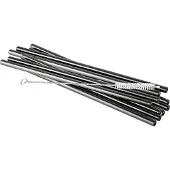 Aps Strohhalm Aus Edelstahl Waffenmetallic-look 11 Stück 21,5cm 8ø