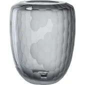Leonardo Tischvase "Dekovase BELLAGIO", grau (anthrazit), H:23cm Ø:18,3cm, Glas, Vasen, Tischvase, aus Glas, anthrazitfarben, handgefertigt