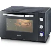Severin XXL-Back- und Toastofen TO 2073 aus Edelstahl, schwarzsilber Backofen Mini Backofen Klein Mikrowelle Mit Backofen Mini Backofen Backofen Klein Toastofen
