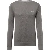 Gant Rundhalspullover "COTTON PIQUE C-NECK" mit Logostickerei auf der Brust
