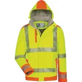 Elysee Melvin Winter Softshelljacke mit Kapuze - Warngelb/warnorange 107 M