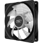 DeepCool RF 120 W, Ventilator, 12 cm, 1300 RPM, 21,9 dB, 48,9 cfm, Schwarz, Durchscheinend