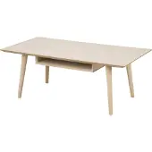Giga Ester Couchtisch 115x60 cm Eiche Furnier/Weiß pigmentierte Eiche
