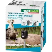 Windhager Ultraschall-Tierabwehr "Gerät Outdoor, mit Solar oder Batterie" Tiervertreiber gegen Marder, Waschbären, Wirkungsbereich 40 m²