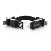 Soundmaster AD6SW, USB A/USB C, USB C/Micro USB A/Lightning, USB 2.0, Schwarz