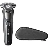 Philips SHAVER Series 5000 S5887/30, Rotationstrasierer, Schwarz, Grau, Tasten, LED, Batterie / USB, Integrierte Batterie