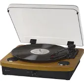 Denver VPL230 Retro Plattenspieler - Bluetooth - USB Aufnahme - 3 Geschwindigkeiten - Lautsprecher - Holz