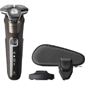 Philips SHAVER Series 5000 S5886/38, Rotationstrasierer, Schwarz, Braun, Tasten, LED, Batterie / USB, Integrierte Batterie