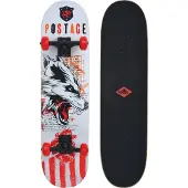 Schildkröt Fitness Skateboard Skateboard Grinder 31, Premium Komplett-Board, konkave Deckform mit Doppel-Kick und Griptape, 9-lagiges Ahornholz, ABEC9 Kugellager, Design: Wolf, 510682