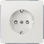 Siemens DELTA style, titanweiß Schuko-Steckdose 10/16A 250V Abdeckungplatte 68x 68mm (5UB18530KK)