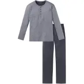 Schiesser Pyjama "selected premium inspiration" 2 tlg. mit praktischer Knopfleiste