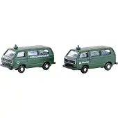 Minis By Lemke VW T3 2er Set Bus BGS + Bahnpolizei